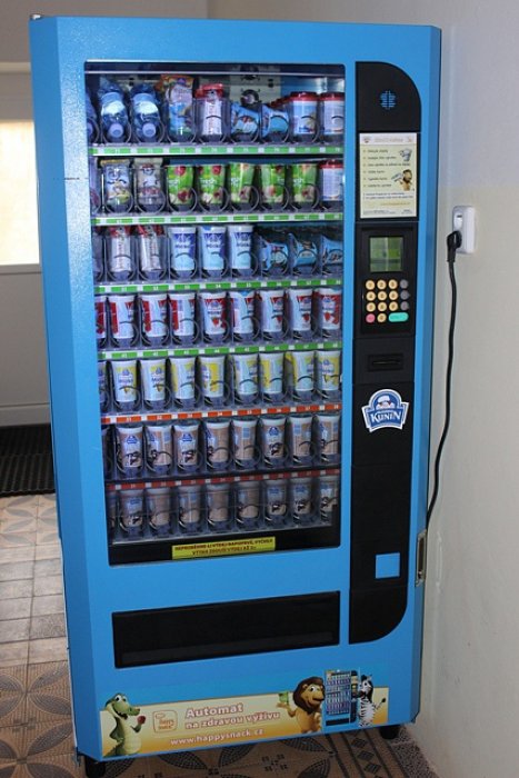 Školní automat na mléčné výrobky