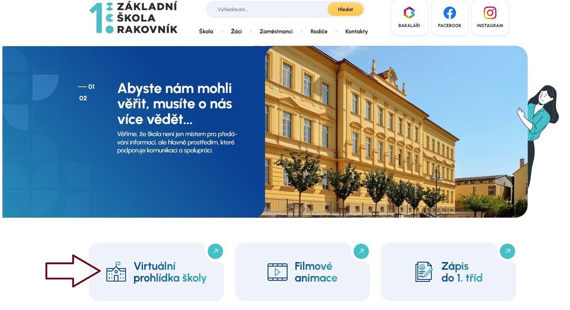 Virtuální prohlídka školy