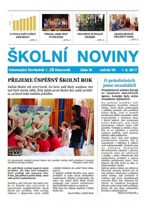 Školní noviny III/2017