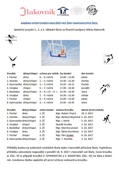 Společné kroužky rakovnických základních škol