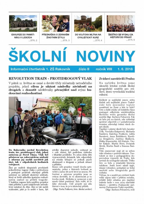 Školní noviny 2/2018