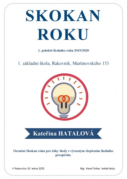 Skokani 1. pololetí 2019/2020