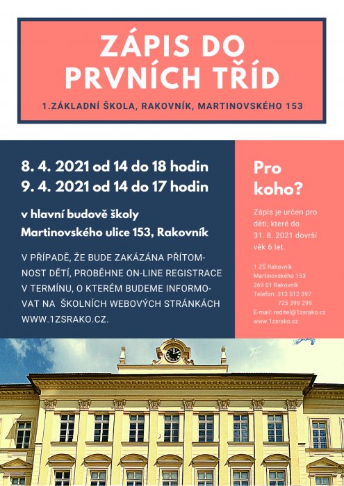 Zápis do prvních tříd