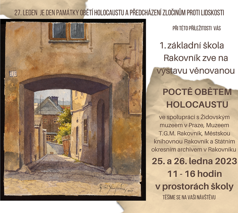 Výstava Pocta obětem holocaustu